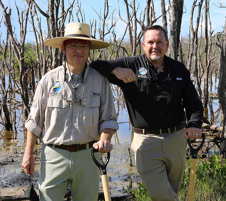 Jeff Carter and Keith Laakkonen | Rookery Bay Research Reserve