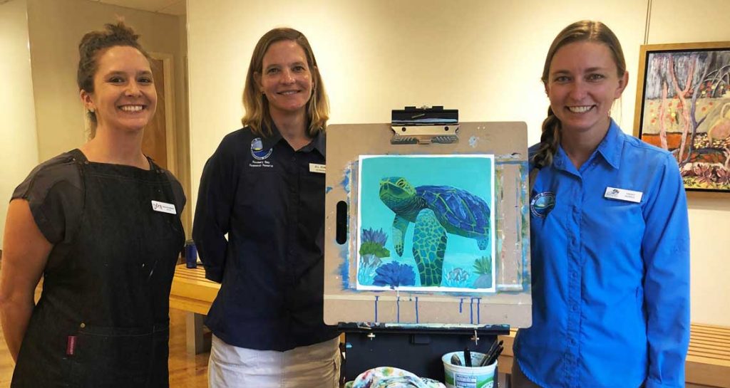 Artist Dora and Sea Turtle Lunch & Learn Presenters | Rookery Bay Research Reserve