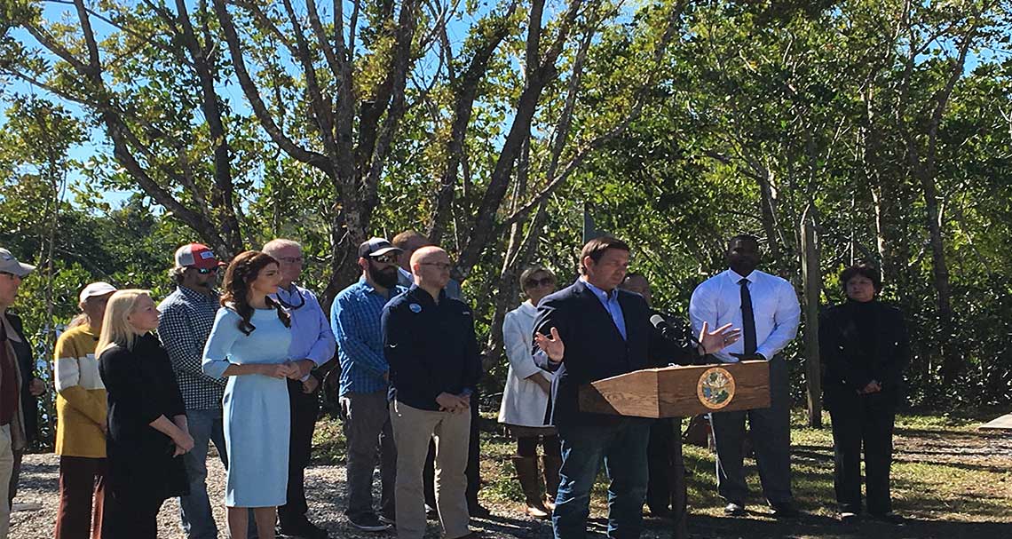 Governor DeSantis Announcement in Naples | Rookery Bay Research Reserve