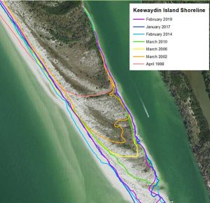 Keewaydin Island Shoreline Map | Rookery Bay Research Reserve