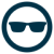 Dark Blue Sunglasses Icon